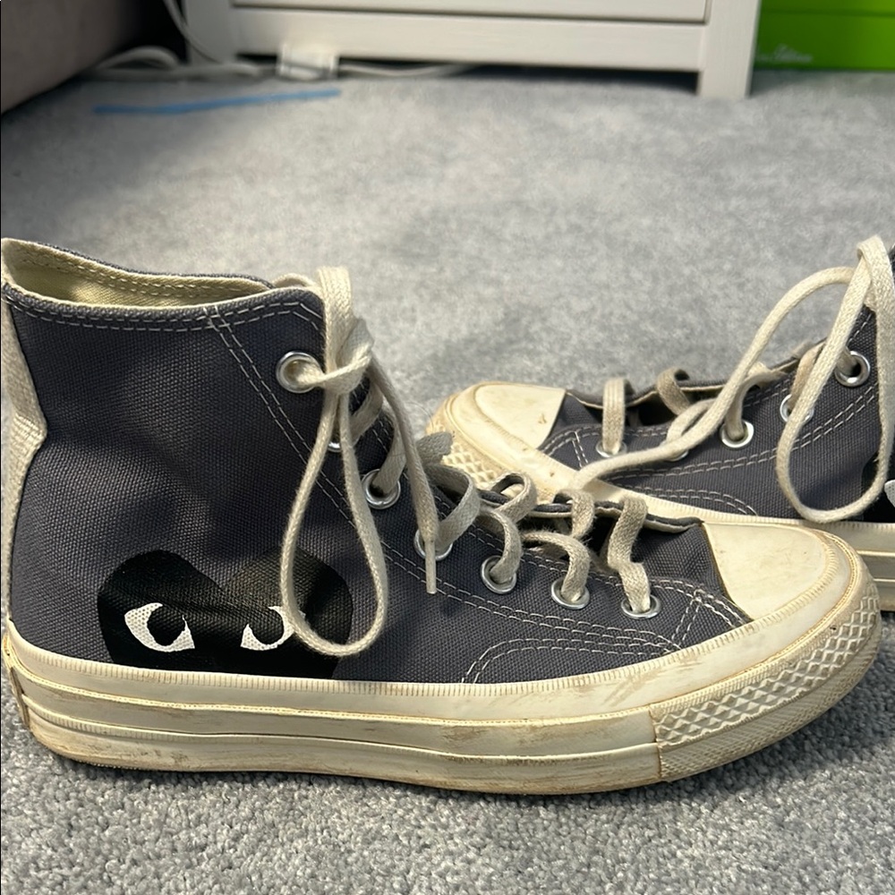 Converse Play High-Top Sneakers with Heart Design